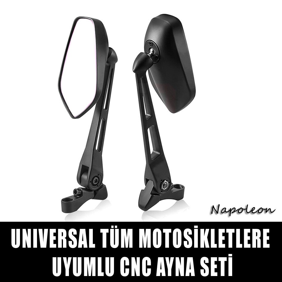 Universal Marka Uyumlu Yüksek Kaliteli Motosiklet Cnc Ayna Seti