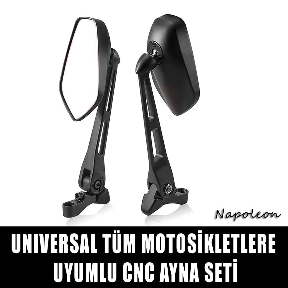 Universal Marka Uyumlu Yüksek Kaliteli Motosiklet Cnc Ayna Seti