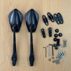 Universal Marka Uyumlu Yüksek Kaliteli Motosiklet Cnc Ayna Seti