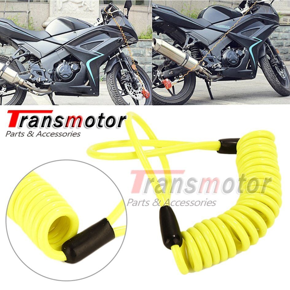 Disk Kilit Hatırlatma Kablosu Yüksek Kaliteli 150 Cm Neon Sarı