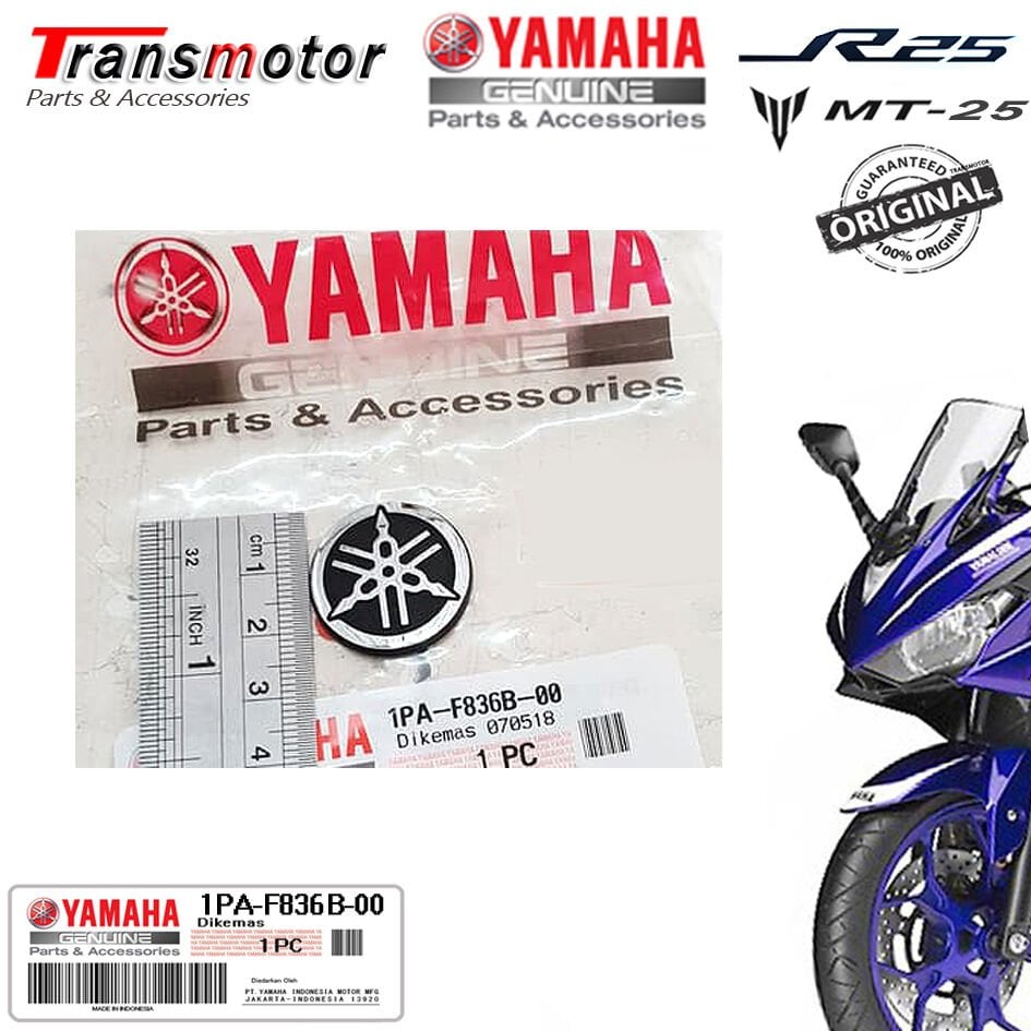 Orijinal R25 MT-25 Yamaha Amblem Kuyruk Konsol Logo