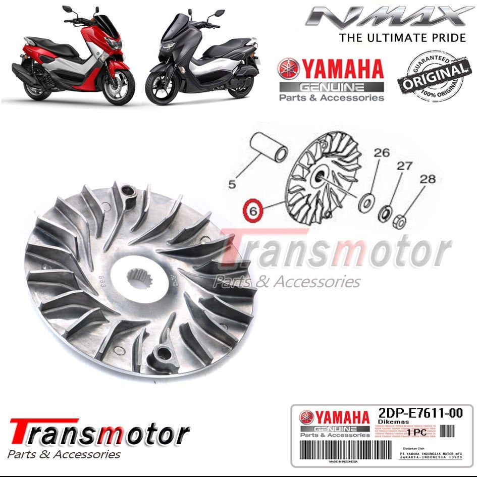 Orijinal NMAX 125/155 2015-2024 Ön Varyatör Sabit Kasnak