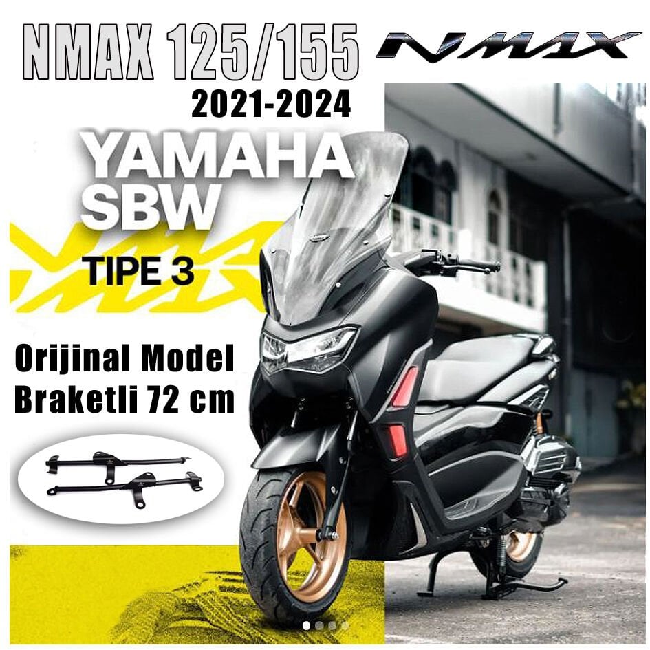 Nmax 125/155 2021-2024 Orijinal Model 72cm Tur Camı