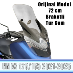 Nmax 125/155 2021-2024 Orijinal Model 72cm Tur Camı
