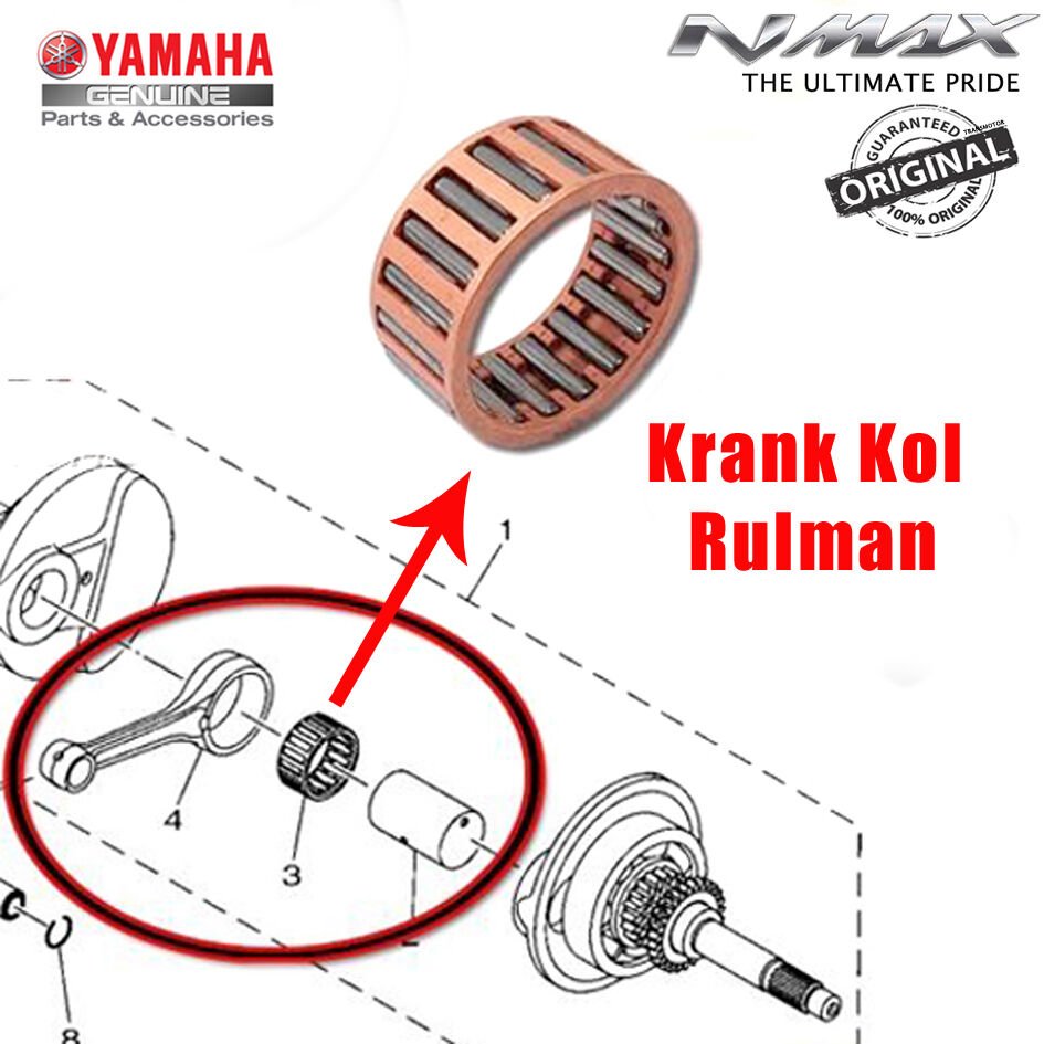 Orijinal NMAX 125/155 2015-2025 Krank Kol Rulmanı