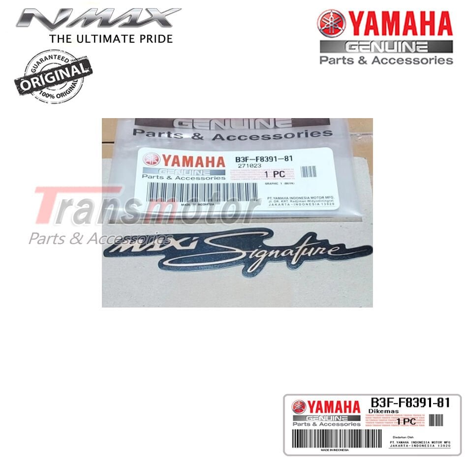 Orijinal Nmax Xmax Tüm Yıllar Maxi Signature Logo Amblem Yazı
