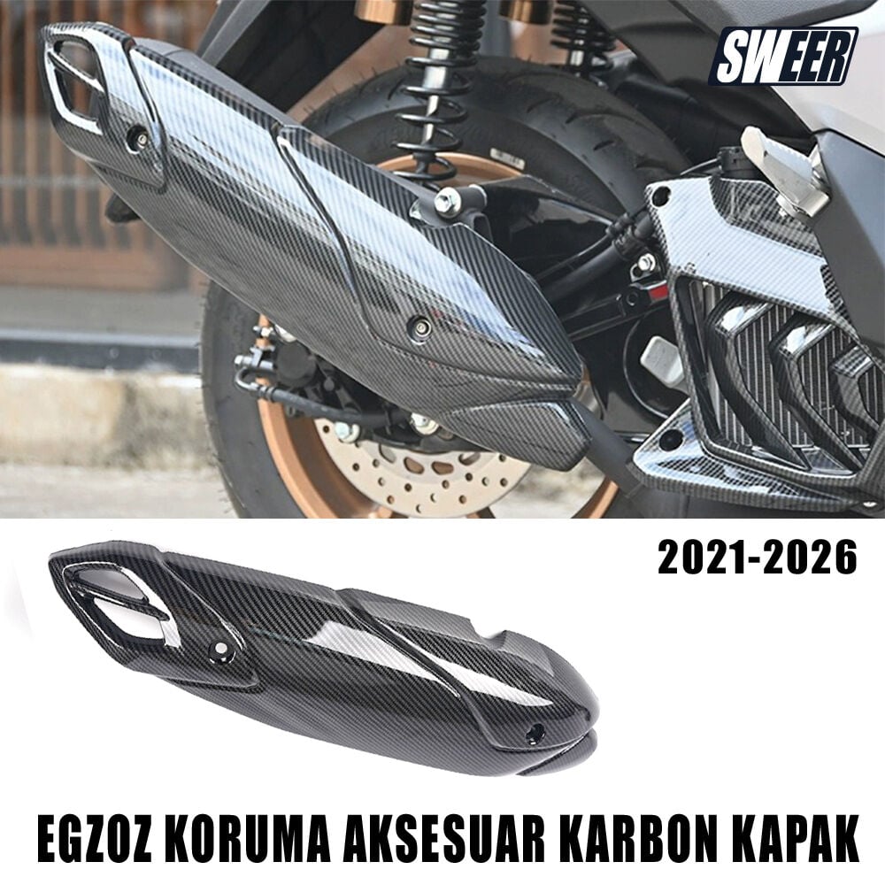 Nmax 125/155 2021-2025 Egzoz Koruma Karbon Aksesuar Kapak