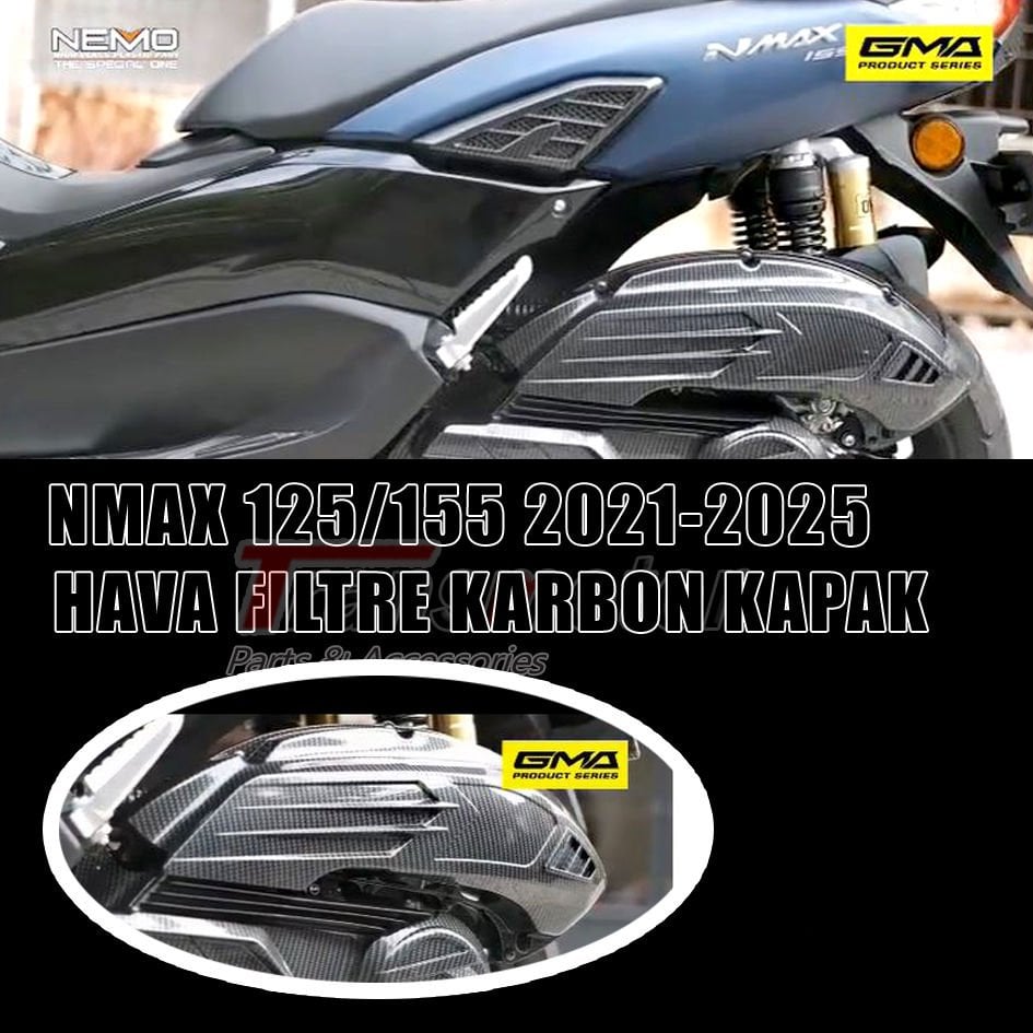 Nmax 125/155 2021-2024 Hava Filtre Karbon Kapak