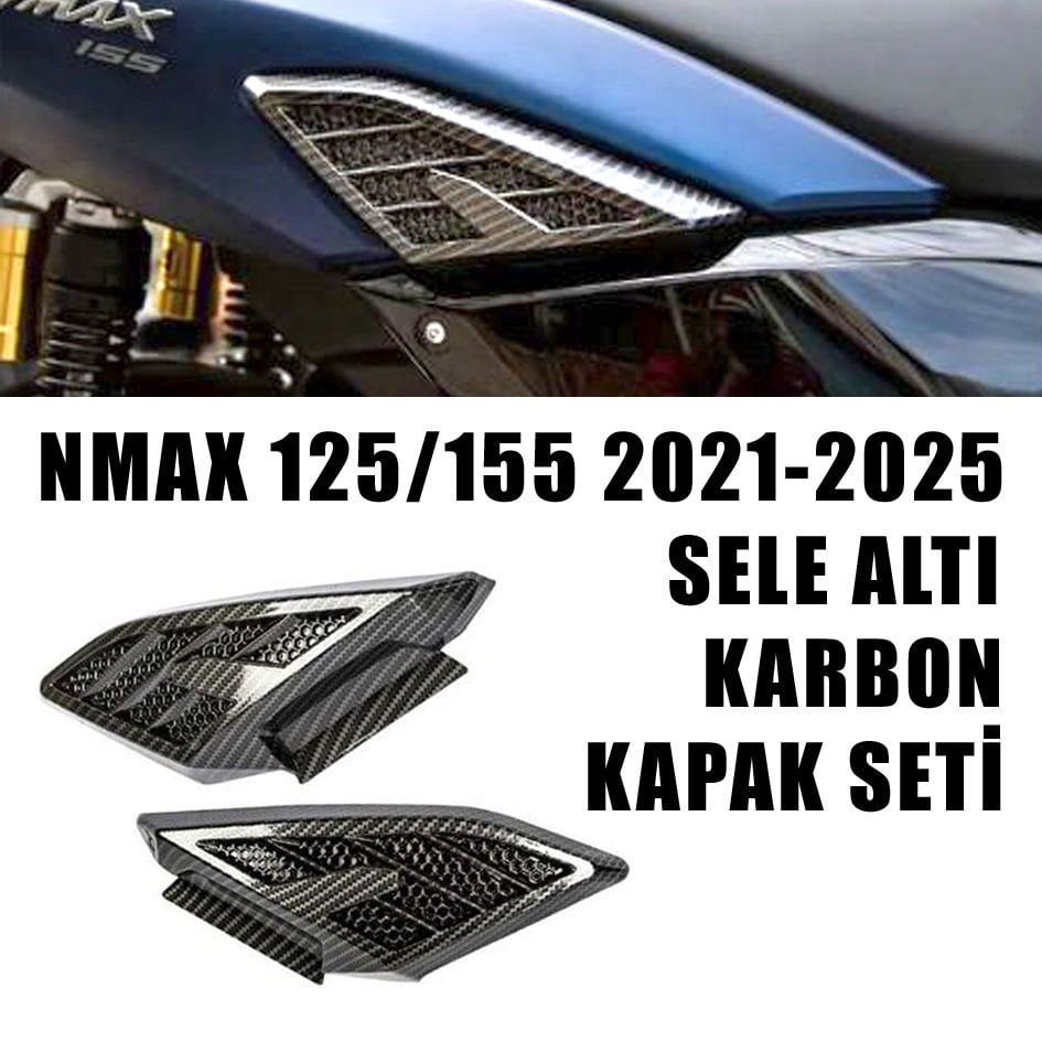 Nmax 125/155 2021-2025 Sele Altı Karbon Kapak Seti