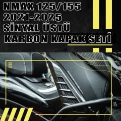 Nmax 125/155 2021-2024 Sinyal Üstü Karbon Kapak Seti