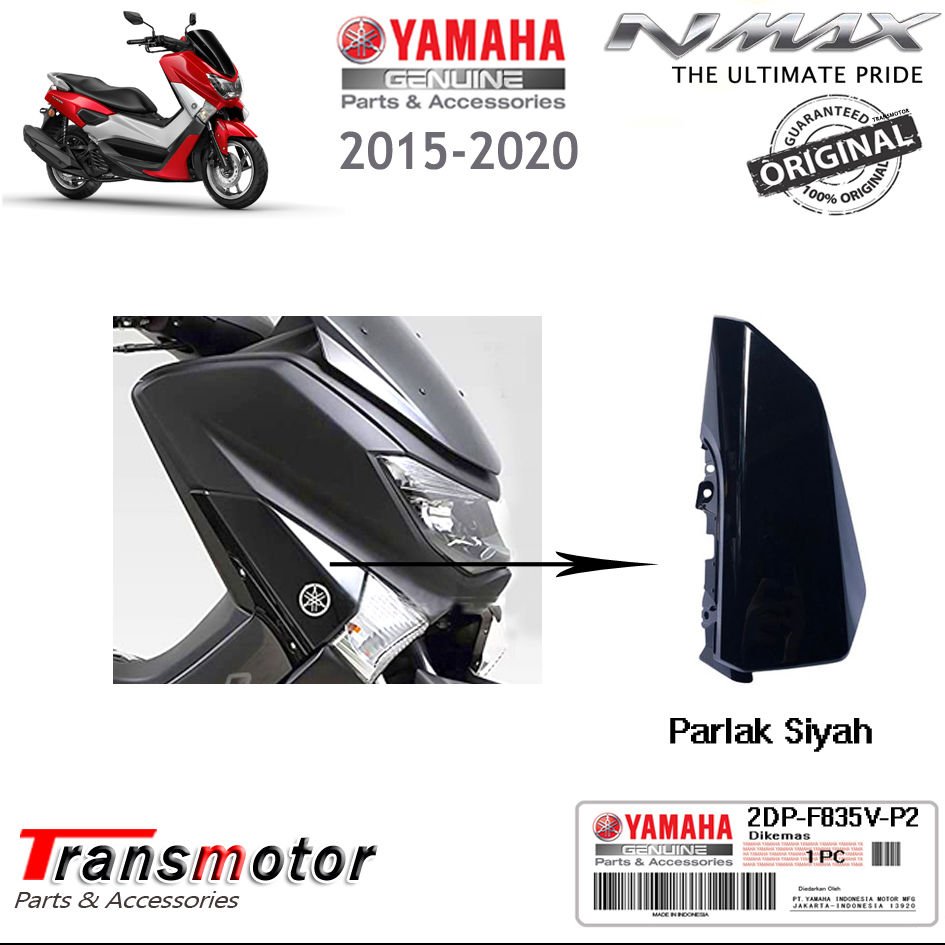 Orijinal NMAX 125/155 Sağ Ön Sinyal Üstü Kapak Parlak Siyah