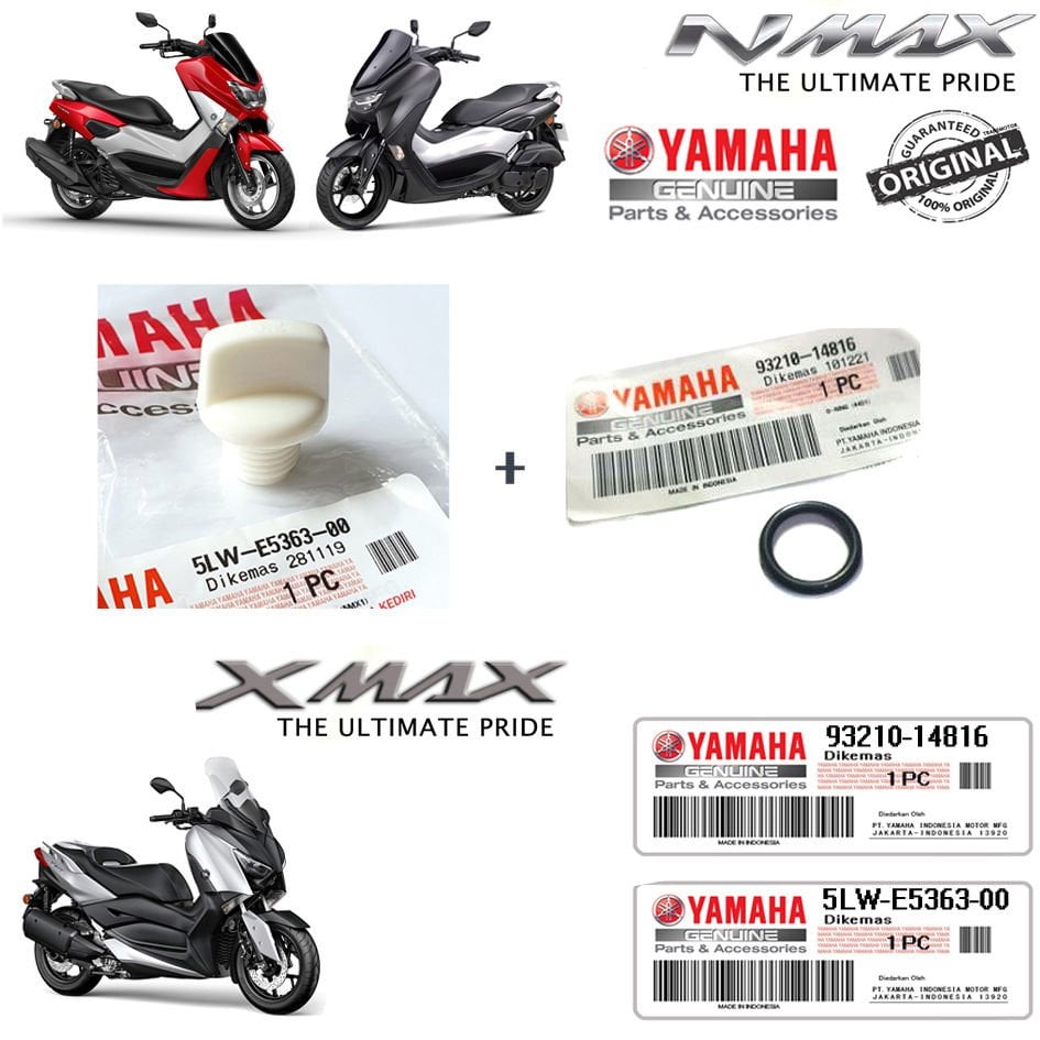 Orijinal NMAX 125/155 2015-2025 XMAX 2018-2025 Şanzıman Yağ Dolum Tapa ve Contası Pulu