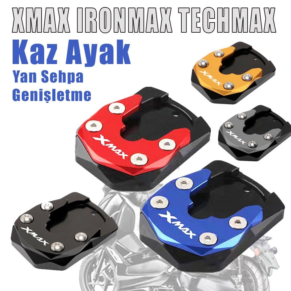 Xmax Ironmax Techmax 125/250/300/400 2018-2025 Yan Sehpa Genişletme Kaz Ayak