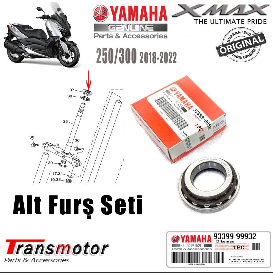 Orijinal Xmax Ironmax Techmax 250/300/400 2018-2024  MT-07 MT-09 Alt Furş Seti
