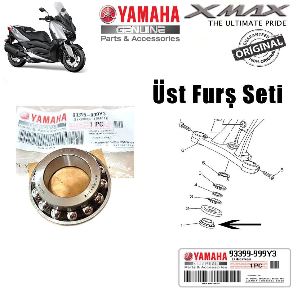 Orijinal Xmax Ironmax Techmax 250/300 2018-2025 Üst Furş Seti