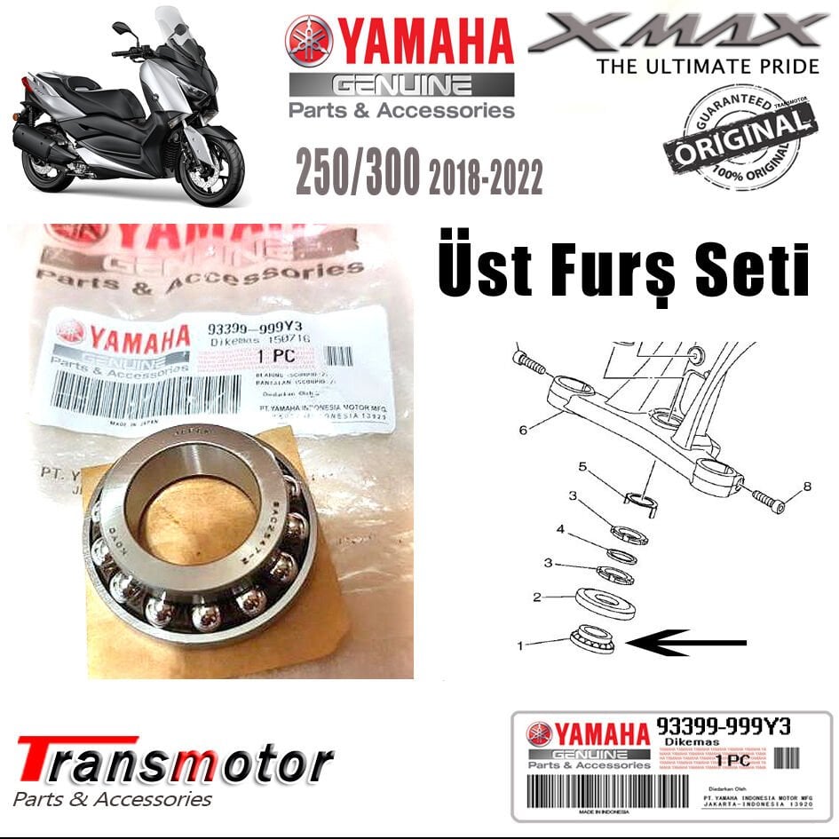 Orijinal Xmax Ironmax Techmax 250/300 2018-2024 Üst Furş Seti