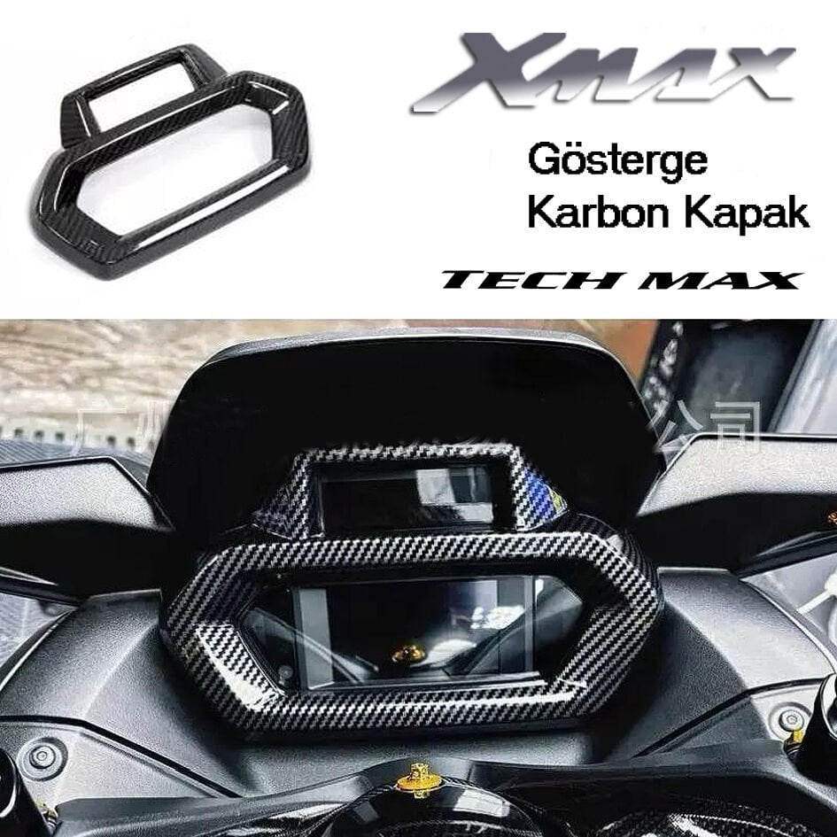Xmax Techmax 2023-2025 Gösterge Çerçeve Aksesuar Karbon Kapak