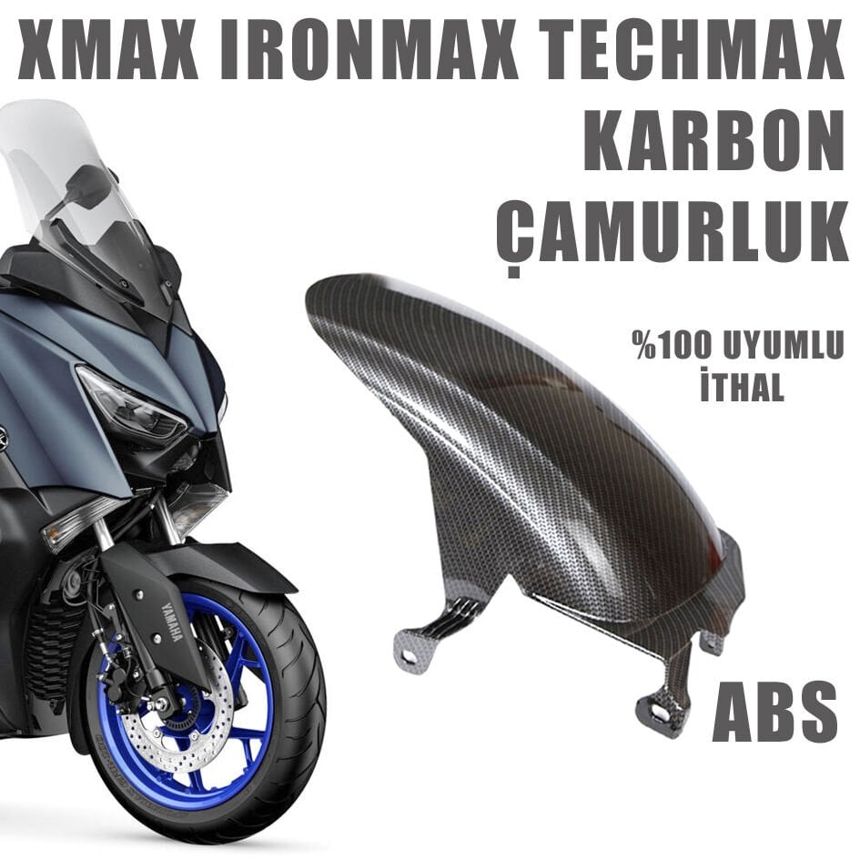 Xmax-Ironmax-Techmax 2018-2025 Sıyırıcı Arka Çamurluk Karbon