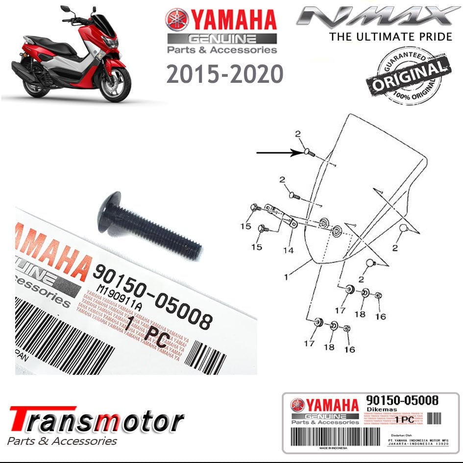 Orijinal NMAX 125/155 2015-2024 Cam Vidası